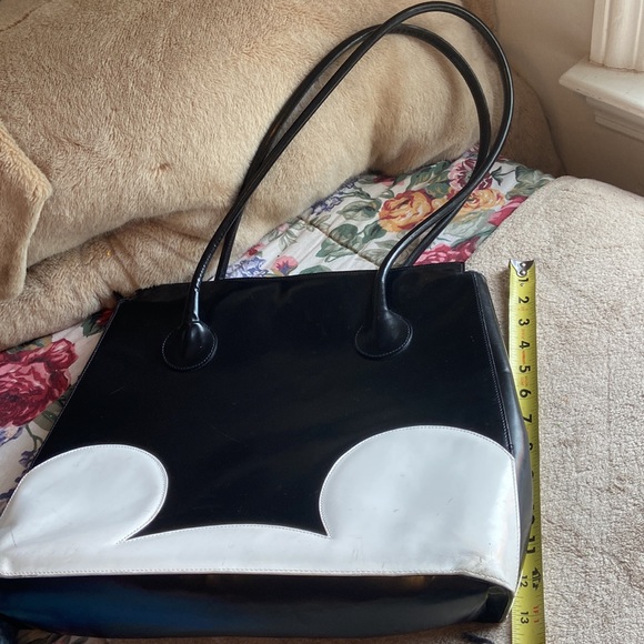 Rare vintage Mickey Mouse bag in black and white 12” x 15” - Picture 15 of 15